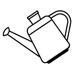 Electric Watering Can line art