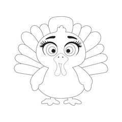 happy thanksging  turkey vector elements 