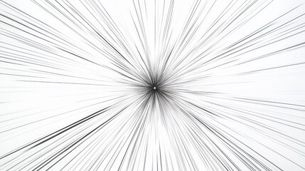 Obraz premium Radiating lines emanating from a central point, representing the worldas influence and reach, against a pristine white background.