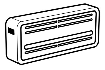 
Air Conditioner Vector line art
