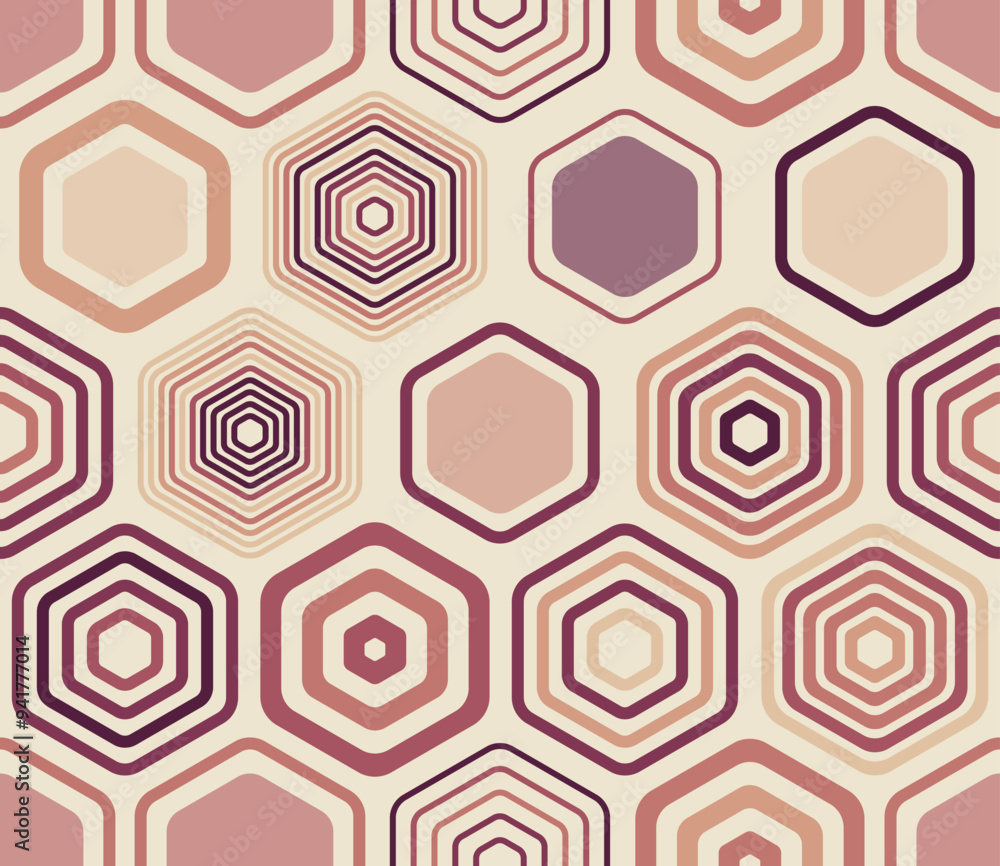 Poster geometric background featuring geometric elements of varied styles and colors. large hexagons in a t