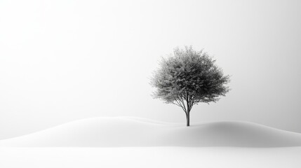 Thoughtful human Embodying Self-Reflection and Self-Awakening, Centered on a Minimalist environment Background, Graphic Resources, Wallpapers, illustration, 