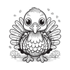 happy thanksging  turkey vector elements 