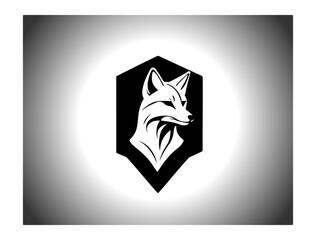 Wolf fox dog vector head icon