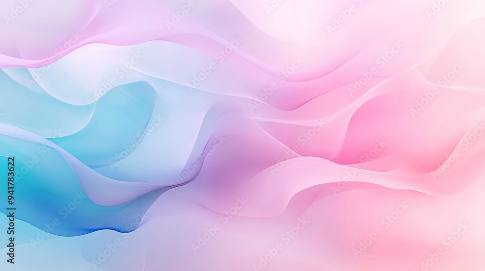 Aufkleber abstract gradient background with soft pastel colors blending smoothly, perfect for text overla