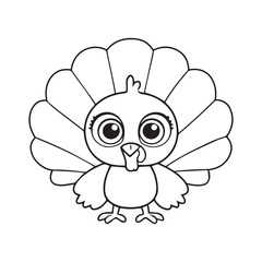 happy thanksging  turkey vector elements 