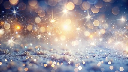 Iridescent Shimmer: Delicate white sparkles, ethereal glow, shimmering textures