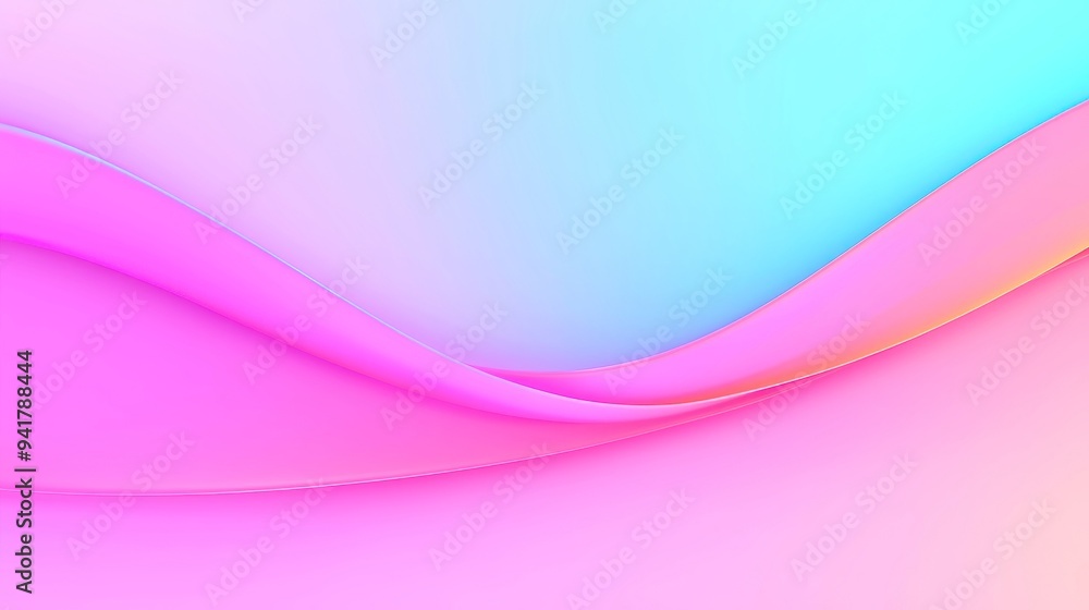 Poster vibrant gradient glow, an abstract composition featuring smooth transitions of bright colors, creati