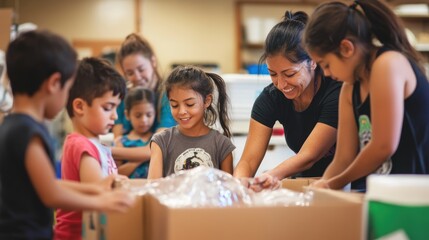 Bonding Through Service: Parents and Children Volunteer Together at a Community Center