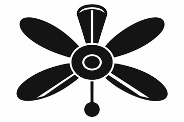 Obraz premium Celling fan icon, Air Fan vector silhouette, Celling fan icon clipart symbol