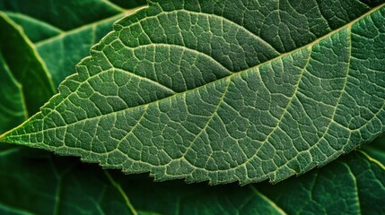 Fototapeta premium Professional photo close up of green leaf texture background, minimalist, bold color