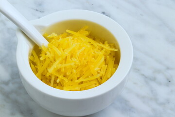 Aged and matured parmesan cheese