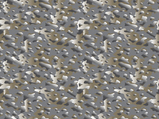 Full Seamless Zebra Camouflage Halftone Pattern Print. Military Animal Skin for Fabric Textile. Special Army Camo Texture Background. 