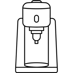 Electric Water Dispenser Vector Silhouette