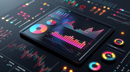 Data Analytics Dashboard with Charts and Graphs