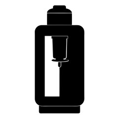 Electric Dispenser Silhouette or Silhouette of Electric Water Dispenser