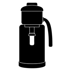 Electric Dispenser Silhouette or Silhouette of Electric Water Dispenser