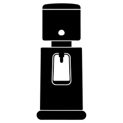 Electric Dispenser Silhouette or Silhouette of Electric Water Dispenser