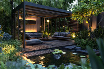 Modern Garden Oasis.