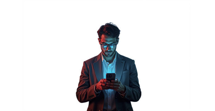 Tech-Savvy Urbanite Engaging with Trending Social Media Platforms - Ideal for Technology and Lifestyle Marketing, tech lifestyle, modern connectivity, virtual interaction,