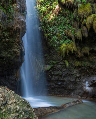 Gizlikent Waterfall near Saklikent National Park in Turkey