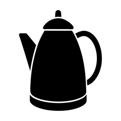 Electric Kettle Silhouette Vector Art