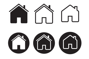 Home icon set, House icon set , Home button icon
