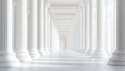 White Pillars Hallway.