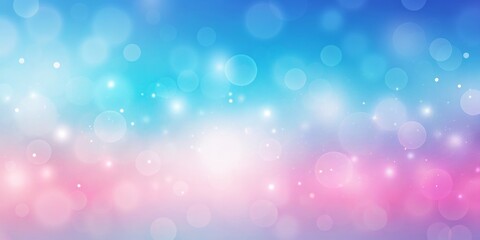 Obraz premium Dreamy Bokeh Background with Blue and Pink Gradient, Blurred Lights, Abstract Circles, , bokeh, gradient, abstract