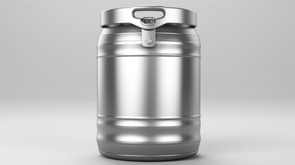 Beer keg isolated on white background. Neural network ai generated art