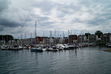 Fototapeta premium Travemünde an der deutschen Ostseeküste