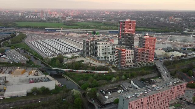 Old Oak Common Railway Depot and Residential Developments in London