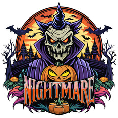 halloween witch with pumpkin isolated on white background. PNG Transparent file type with high definition quality And vibrant color grading Available.