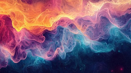 Fototapeta premium Digital Creations: Innovative Generative Art Patterns and Algorithm-Created Designs