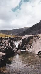 Snowdonia, Wales, Watkins Path Waterfall