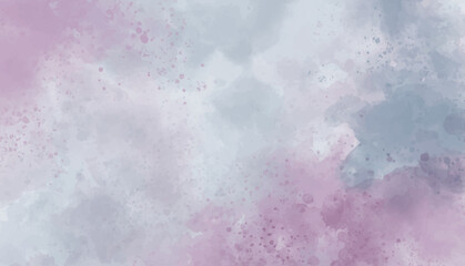Abstract horizontal watercolor background. Hand drawn vector texture. Brush stroked painting pastel color watercolour