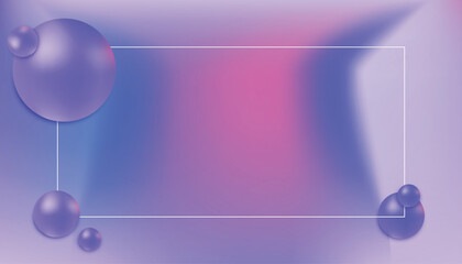 purple frame for text with ribbon abstract background