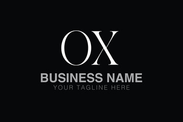 OX O ox initial logo | initial based abstract modern minimal creative logo, vector template image. luxury logotype logo, real estate homie logo. typography logo. initials logo