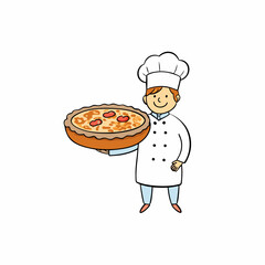 Classic Quiche Lorraine Creamy French Tart with Bacon and Cheese vector