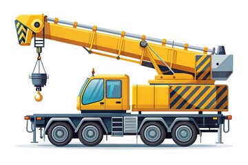 Precision Lift: Refined mobile crane icon with precise details, conveying accuracy and control.