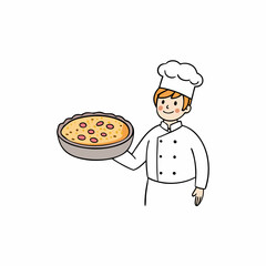 Classic Quiche Lorraine Creamy French Tart with Bacon and Cheese vector