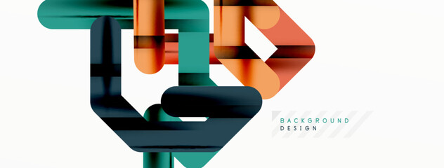 Dynamic colorful lines minimal abstract background
