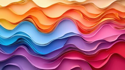 Vibrant Paper Cut-Out Effect Graphics with Layered Designs for Creative Projects