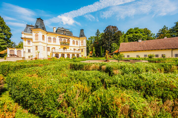 Betliar castle with beautiful garden near Roznava, Slovakia