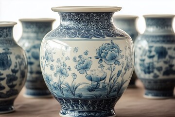 chinaware on white background