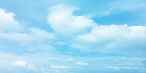 sky and clouds beautiful landscape Nature sky Clear White cumulus panoramic view fluffy sky in winter tropical panorama thunderstorm Storm heaven Wide gloomy love soft effect  space for text b