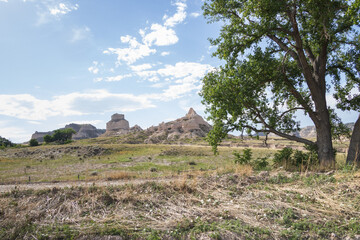 Large rock formation at Scotts Bluff National Monument, Nebraska