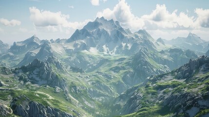 Fototapeta premium Background of Mountain View