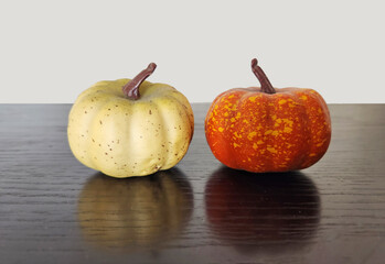 Squashes or gourds as ornamental objects for decoration purposes