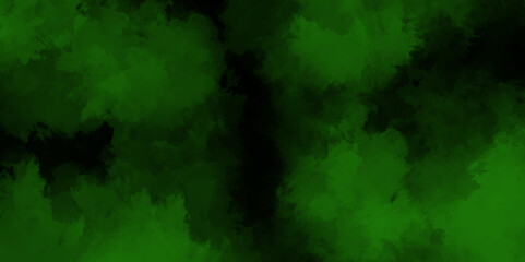 abstract cloud and vapor texture background. Black and Green smoke aquarelle smudge illustration smooth grungy smokey light green colors ink glow. green color powder explosion	
